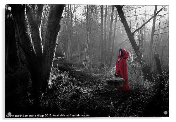 Little Red Riding Hood Acrylic by Samantha Higgs