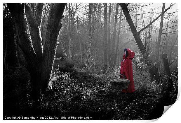 Little Red Riding Hood Print by Samantha Higgs