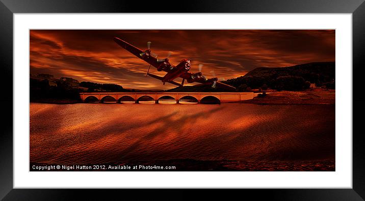 The Lancaster Framed Mounted Print by Nigel Hatton