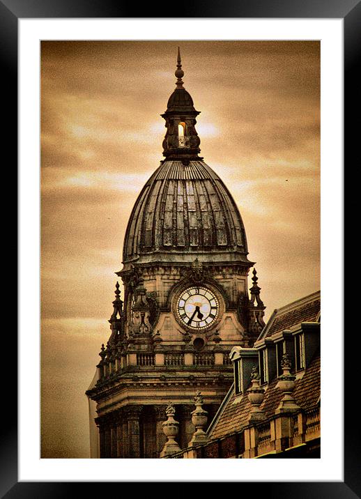 Leeds Town Hall Framed Mounted Print by Maria Tzamtzi Photography