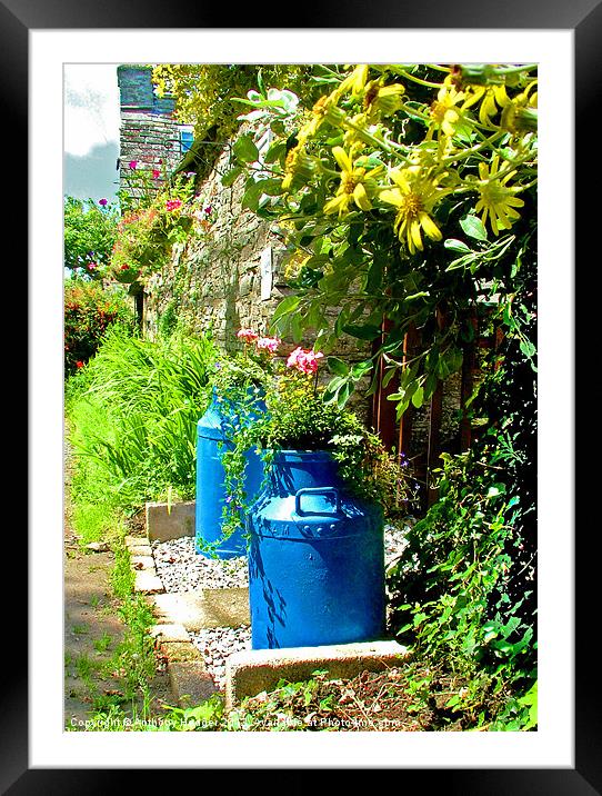 The Blue Milk Churns Framed Mounted Print by Anthony Hedger