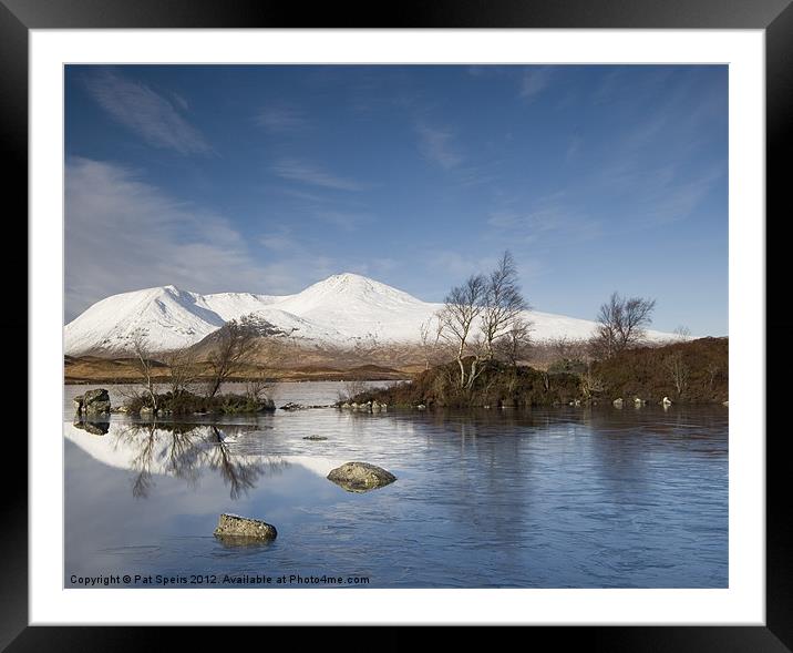 Rannoch Moor in Winter Framed Mounted Print by Pat Speirs