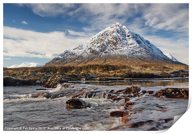 Buchaille Etive Mhor Print by Pat Speirs