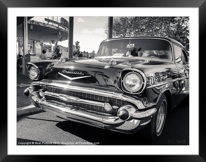 '57 Chevy Framed Mounted Print by Neal P