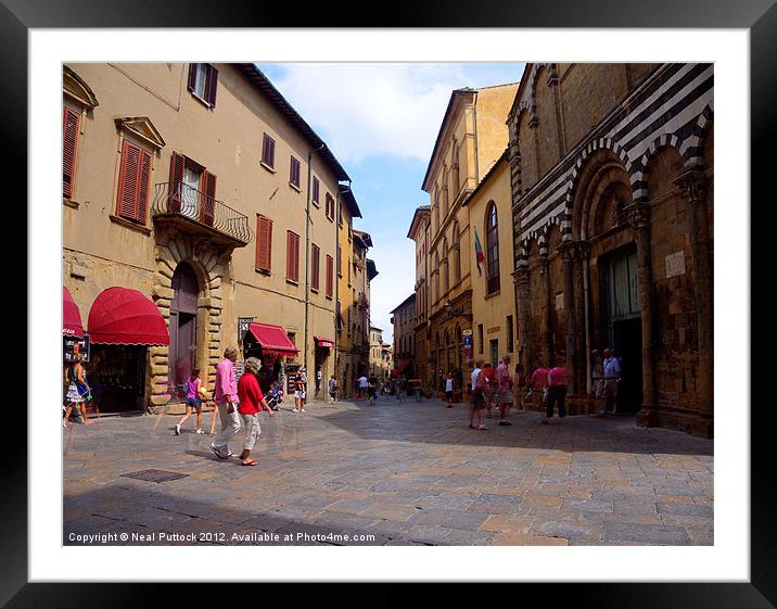 Volterra Framed Mounted Print by Neal P