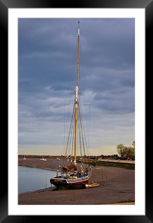 the promenade in maldon Framed Mounted Print by linda cook