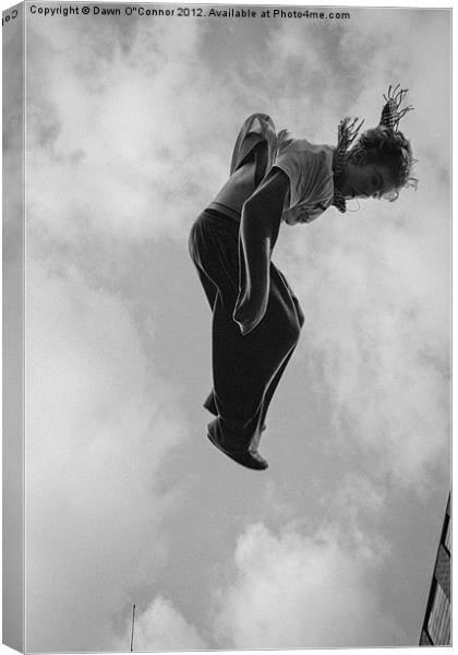 Free Runner, Parkour Canvas Print by Dawn O'Connor