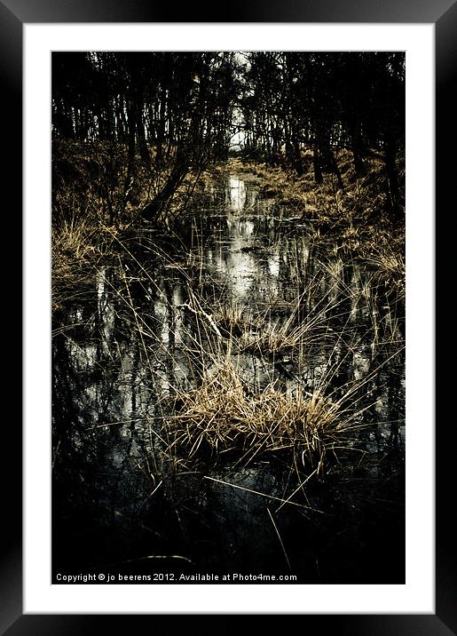 peat land Framed Mounted Print by Jo Beerens
