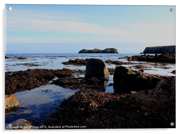 HEBRIDES BEAUTIFUL BAYBLE BEACH OF LEWIS 35 Acrylic by Jon O'Hara