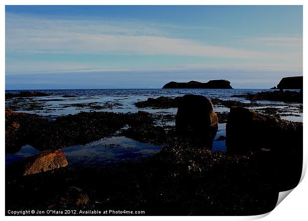 HEBRIDES BEAUTIFUL BAYBLE BEACH OF LEWIS 40 Print by Jon O'Hara