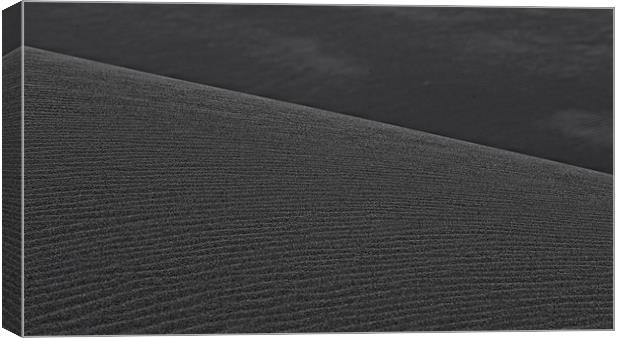 Black Sand Dune Canvas Print by Keith Barker