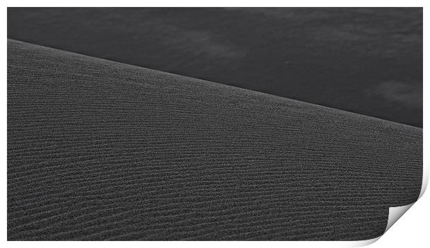 Black Sand Dune Print by Keith Barker