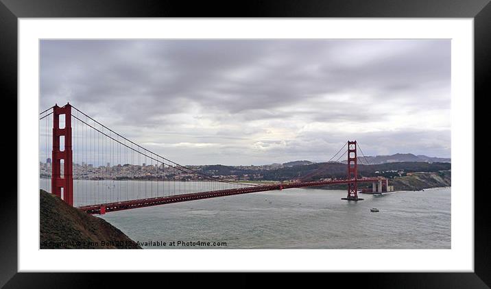 Golden Gate Bridge Framed Mounted Print by Lynn Bolt