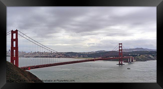 Golden Gate Bridge Framed Print by Lynn Bolt