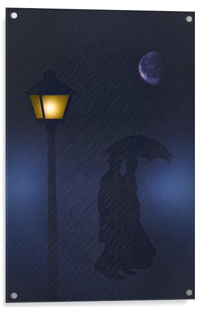 I LOVE A RAINY NIGHT Acrylic by Tom York