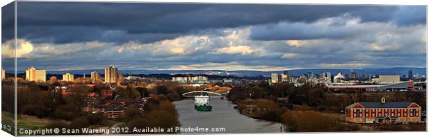 The Manchester Ship Canal Canvas Print by Sean Wareing