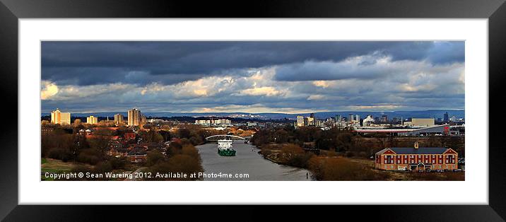 The Manchester Ship Canal Framed Mounted Print by Sean Wareing