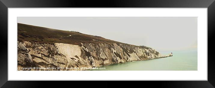 Needles Isle Of Wight Framed Mounted Print by Elaine Whitby