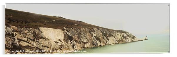 Needles Isle Of Wight Acrylic by Elaine Whitby