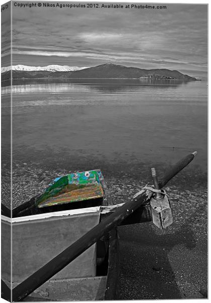 Multicolored boat 3 Canvas Print by Alfani Photography