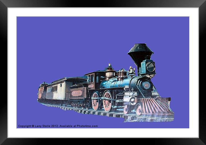 Train Framed Mounted Print by Larry Stolle