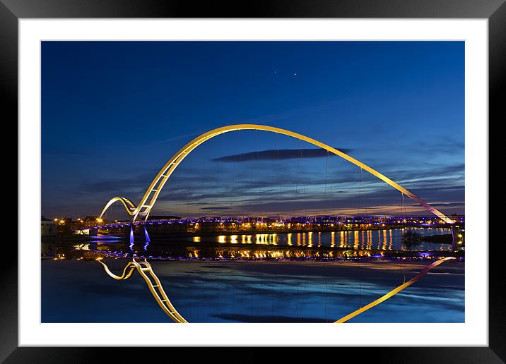 Infinity Bridge Reflection. Framed Mounted Print by Kevin Tate