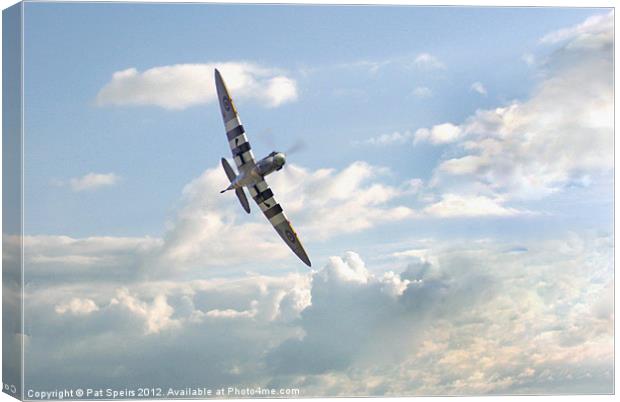 Spitfire - High Flight Canvas Print by Pat Speirs