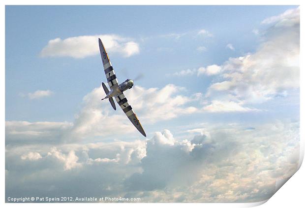 Spitfire - High Flight Print by Pat Speirs