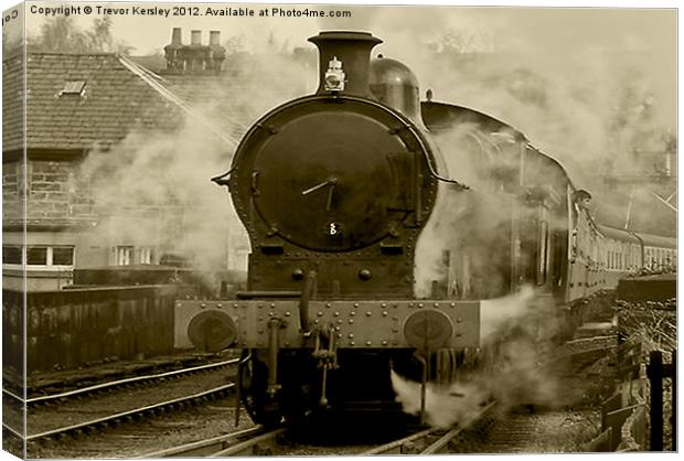 Steam Train - Grosmont NYMR Canvas Print by Trevor Kersley RIP