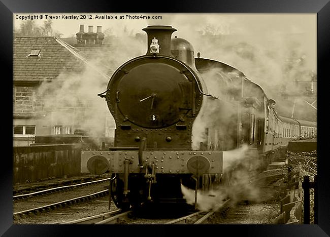 Steam Train - Grosmont NYMR Framed Print by Trevor Kersley RIP