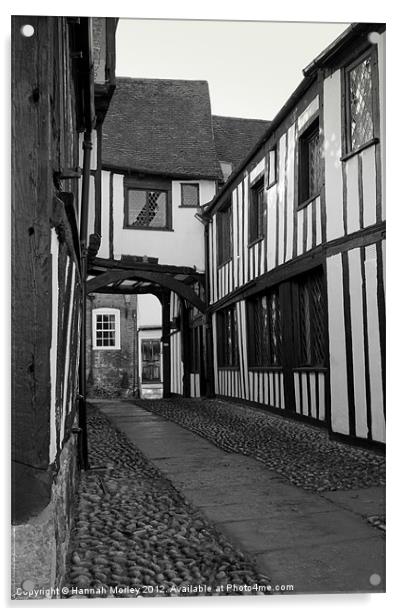 The Mermaid Inn, Rye Acrylic by Hannah Morley