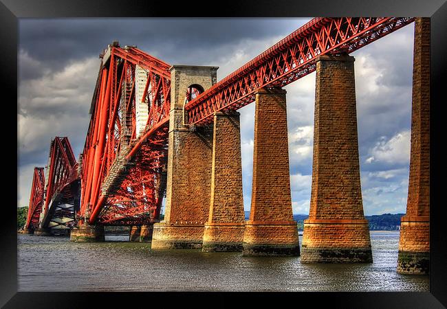 Rail Bridge Framed Print by Tom Gomez