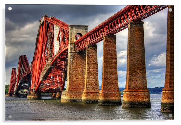 Rail Bridge Acrylic by Tom Gomez