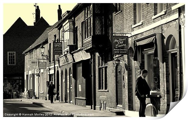 High Street, Rye Print by Hannah Morley