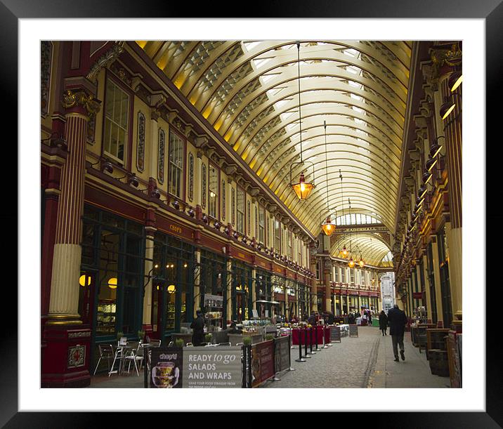 Leadenhall Market London Framed Mounted Print by David French
