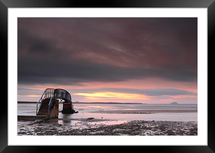 Sunset at Dunbar Framed Mounted Print by Grant Glendinning