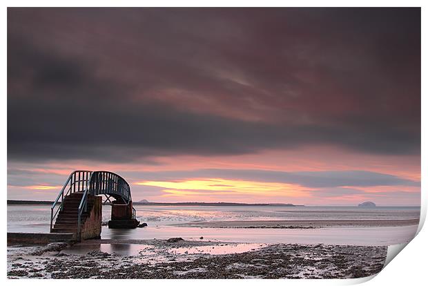 Sunset at Dunbar Print by Grant Glendinning