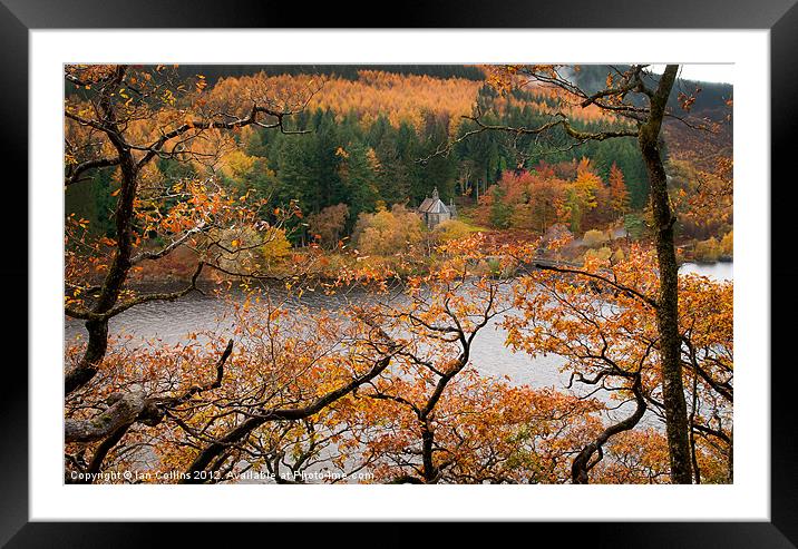 Elan Valley Autumn Colours Framed Mounted Print by Ian Collins