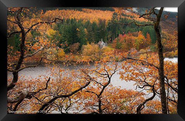 Elan Valley Autumn Colours Framed Print by Ian Collins