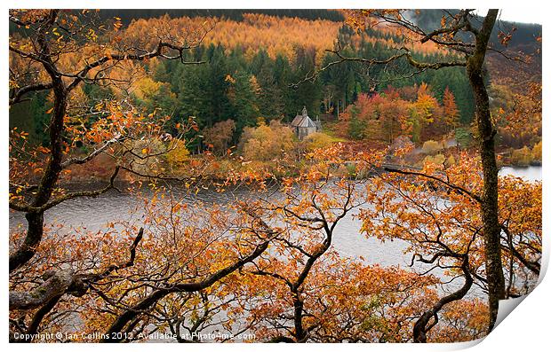 Elan Valley Autumn Colours Print by Ian Collins