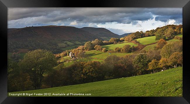 Cwmdu Autumn Landscape Framed Print by Creative Photography Wales