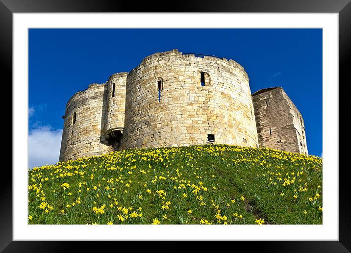 York Castle Framed Mounted Print by Kevin Tate
