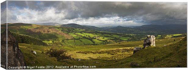 The Rock and Tor y Foel Canvas Print by Creative Photography Wales