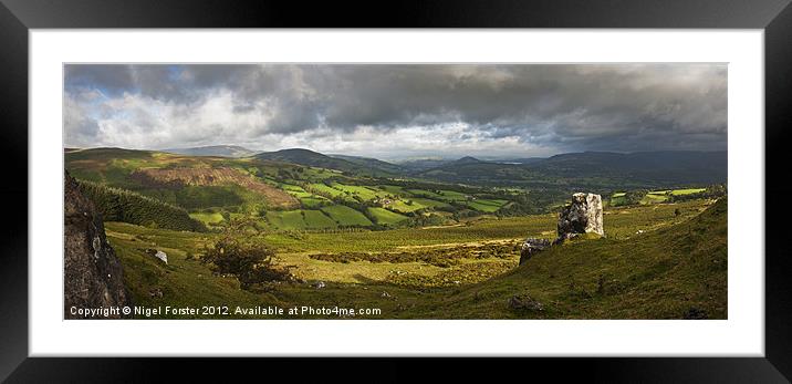 The Rock and Tor y Foel Framed Mounted Print by Creative Photography Wales