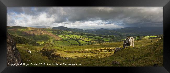 The Rock and Tor y Foel Framed Print by Creative Photography Wales