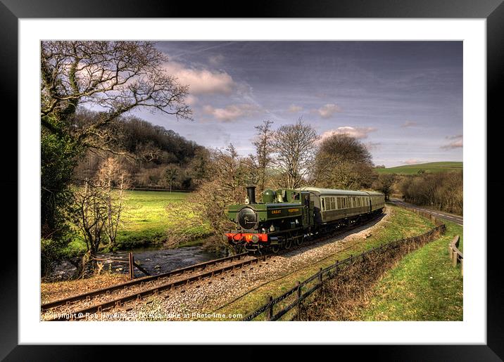 Pannier Tank on the Dart Valley Framed Mounted Print by Rob Hawkins