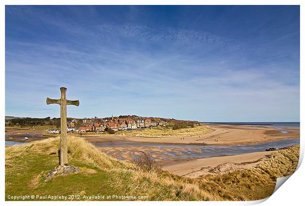 St Cuthbert's Cross - Alnmouth Print by Paul Appleby