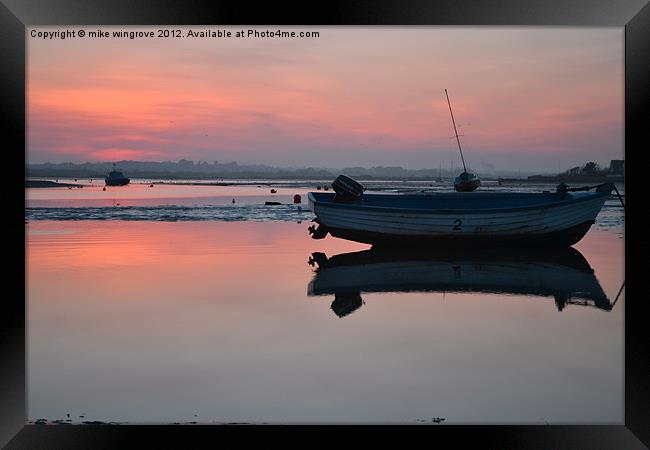 Low tide Framed Print by mike wingrove