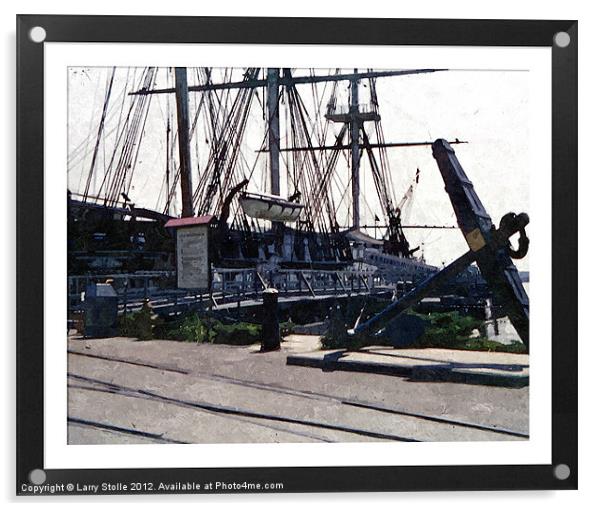 USS  Constitution Acrylic by Larry Stolle