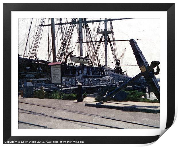 USS  Constitution Print by Larry Stolle